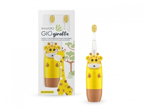 GIOgiraffe SONIC gyermek elektromos fogkefe Sárga